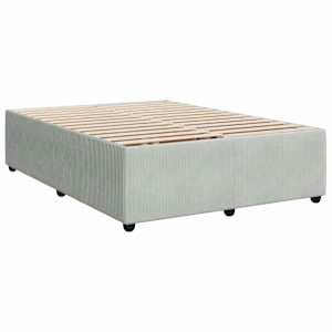 Box spring postel s matrací světle šedá 140x190 cm samet - obrázek 10