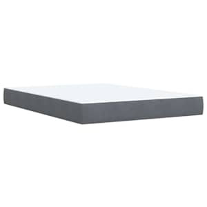 Box spring postel s matrací tmavě šedá 140x200 cm samet - obrázek 11