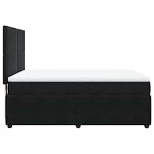 Box spring postel s matrací černá 160x200 cm samet - obrázek 7