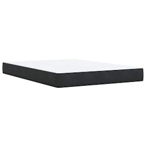 Box spring postel s matrací černá 160x200 cm samet - obrázek 10