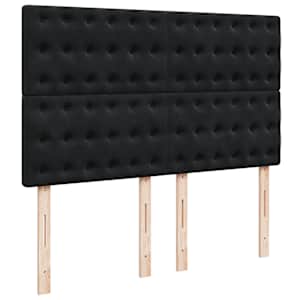Box spring postel s matrací černá 160x200 cm samet - obrázek 12