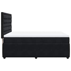 Box spring postel s matrací černá 160x200 cm samet - obrázek 7