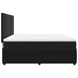 Box spring postel s matrací černá 180x200 cm samet - obrázek 7
