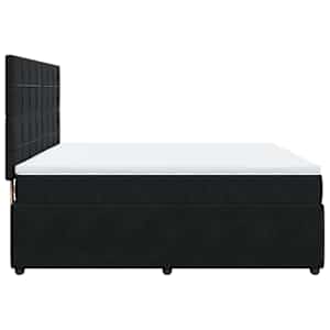 Box spring postel s matrací černá 180x200 cm samet - obrázek 7