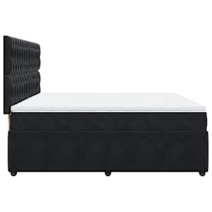 Box spring postel s matrací černá 180x200 cm samet - obrázek 7