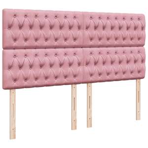 Box spring postel s matrací růžová 180x200 cm samet - obrázek 9