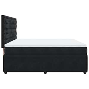Box spring postel s matrací černá 180x200 cm samet - obrázek 7