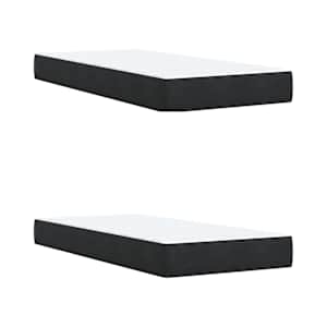 Box spring postel s matrací černá 200x200 cm samet - obrázek 11