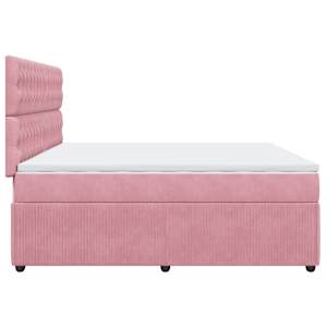 Box spring postel s matrací růžová 200x200 cm samet - obrázek 7