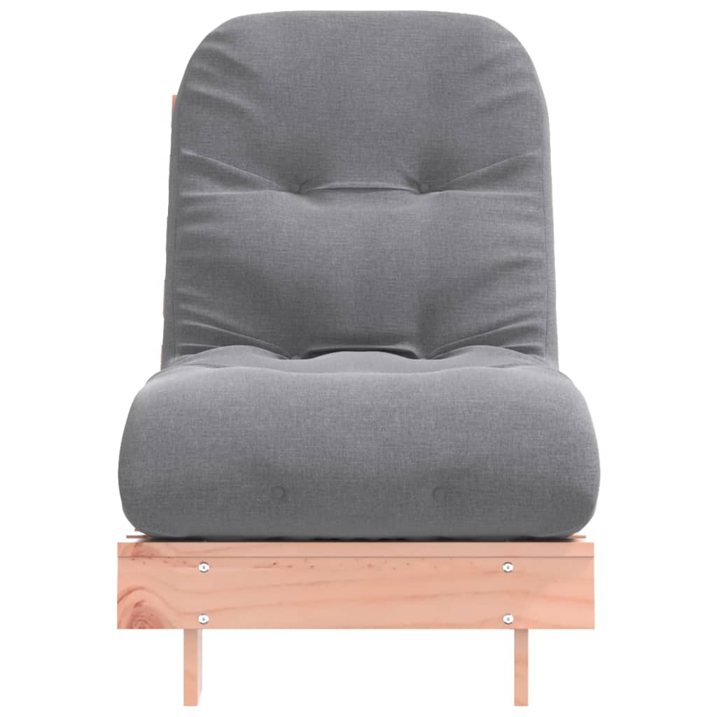 Tömör duglászfenyő futon kanapéágy matraccal 60 x 206 x 11 cm 