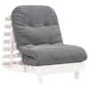vidaXL magamismatt/diivanvoodi valge, 70x206x11 cm, m&auml;nnipuit