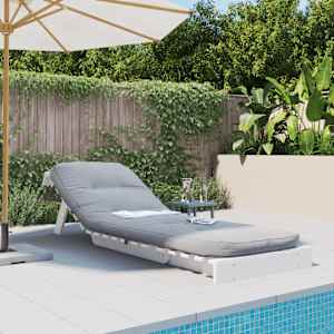 Futonová rozkládací pohovka s matrací bílá 70x206x11cm borovice - obrázek 3
