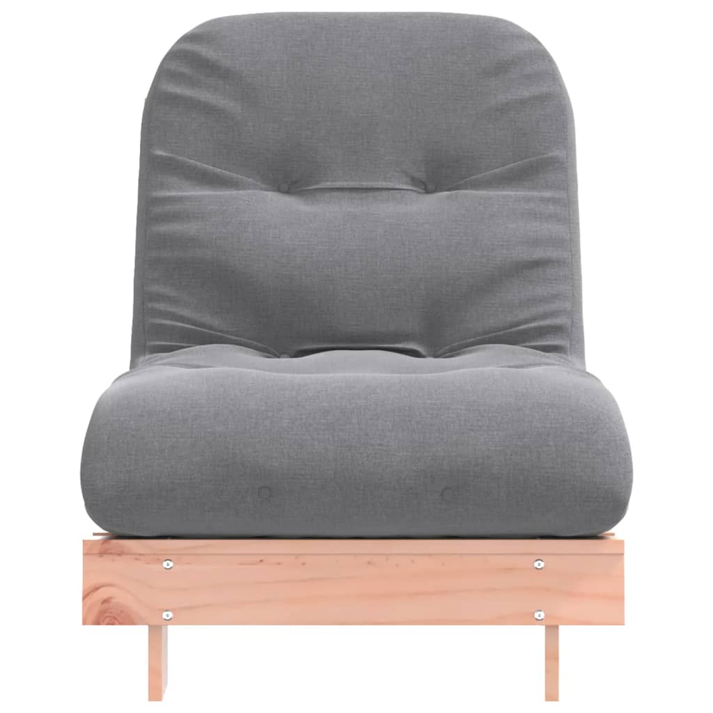 Tömör duglászfenyő futon kanapéágy matraccal 70 x 206 x 11 cm 