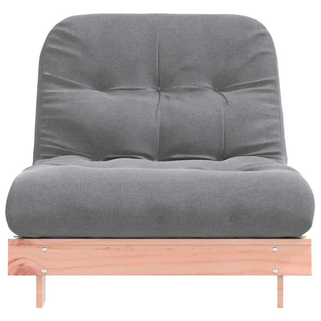 Tömör duglászfenyő futon kanapéágy matraccal 90 x 206 x 11 cm 