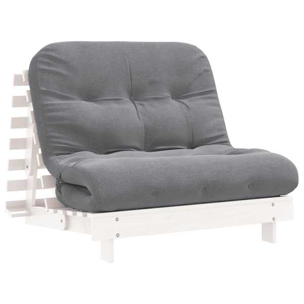 vidaXL magamismatt/diivanvoodi, valge 100x206x11 cm, m&auml;nnipuit