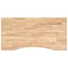 vidaXL lauaplaat, 100x50x2,5 cm, t&ouml;&ouml;tlemata toekas tammepuit ristk&uuml;lik