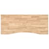vidaXL lauaplaat, 120x60x2,5 cm, t&ouml;&ouml;tlemata toekas tammepuit ristk&uuml;lik