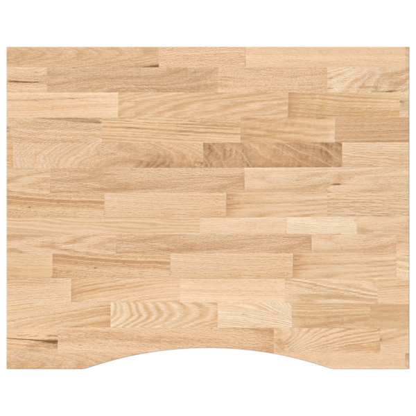 vidaXL lauaplaat, 100x80x2,5 cm, t&ouml;&ouml;tlemata toekas tammepuit ristk&uuml;lik