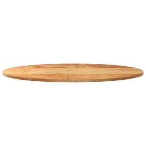 Stolní deska světle hnědá 100x50x2 cm masivní dub oválný - obrázek 5
