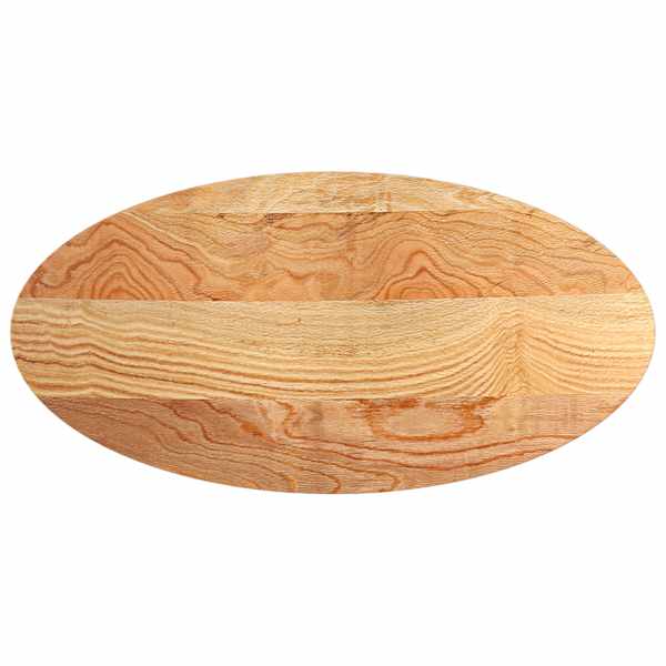 vidaXL lauaplaat, helepruun, 120 x 60 x 2 cm, tammepuit ovaalne