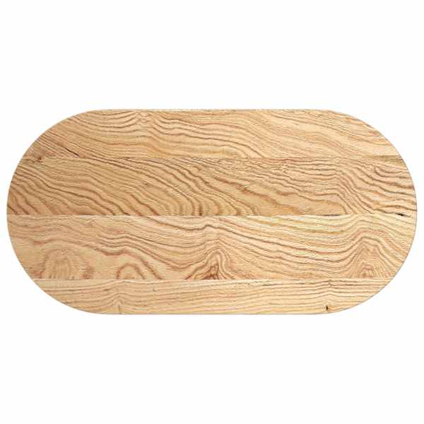 vidaXL lauaplaat, 100 x 50 x 2 cm, tammepuit ovaalne