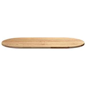Stolní deska 100x50x2 cm masivní dub oválný - obrázek 5