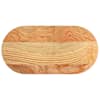 vidaXL lauaplaat, helepruun, 80 x 40 x 2 cm, tammepuit ovaalne