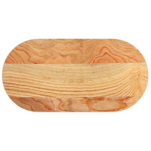 vidaXL lauaplaat, helepruun, 80 x 40 x 2 cm, tammepuit ovaalne