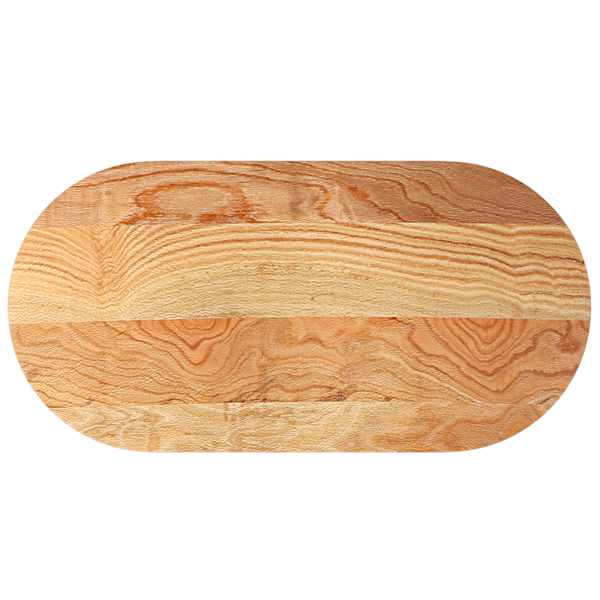 vidaXL lauaplaat, helepruun, 120 x 60 x 4 cm, tammepuit ovaalne
