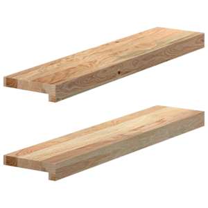 vidaXL aknalauad 2 tk t&ouml;&ouml;tlemata 70 x 15 x 2 cm t&auml;ispuidust tamm