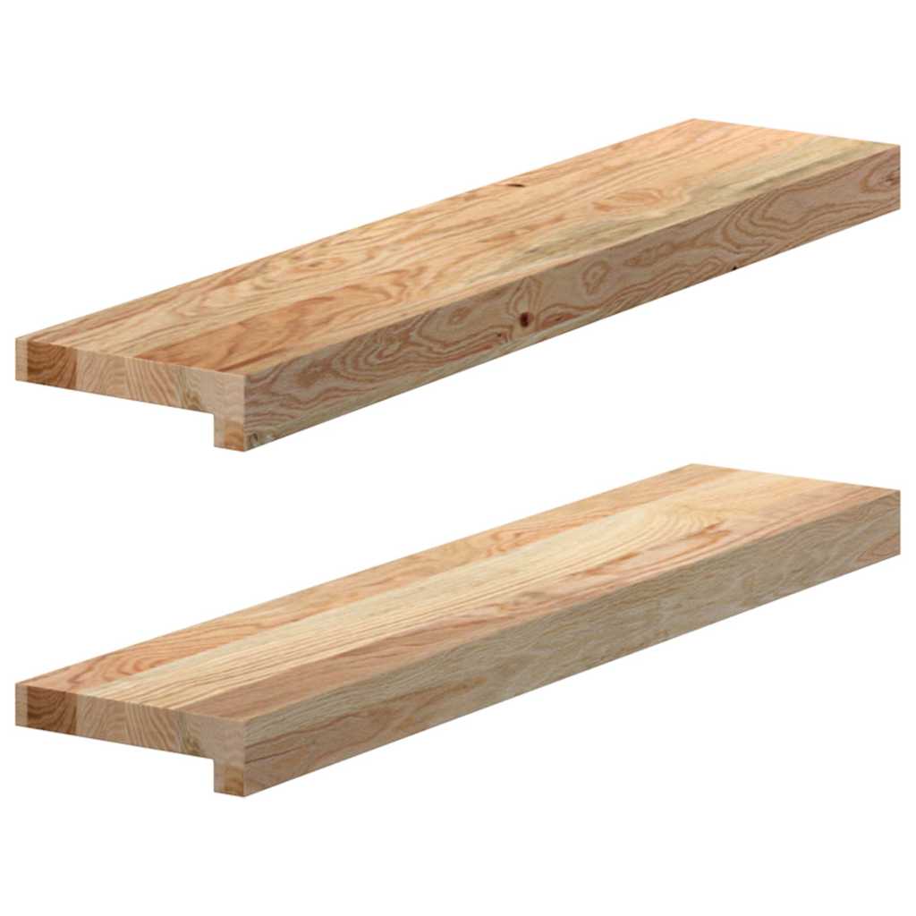 vidaXL Vinduskarmer 2 stk ubehandlet 70x15x2 cm heltre eik
