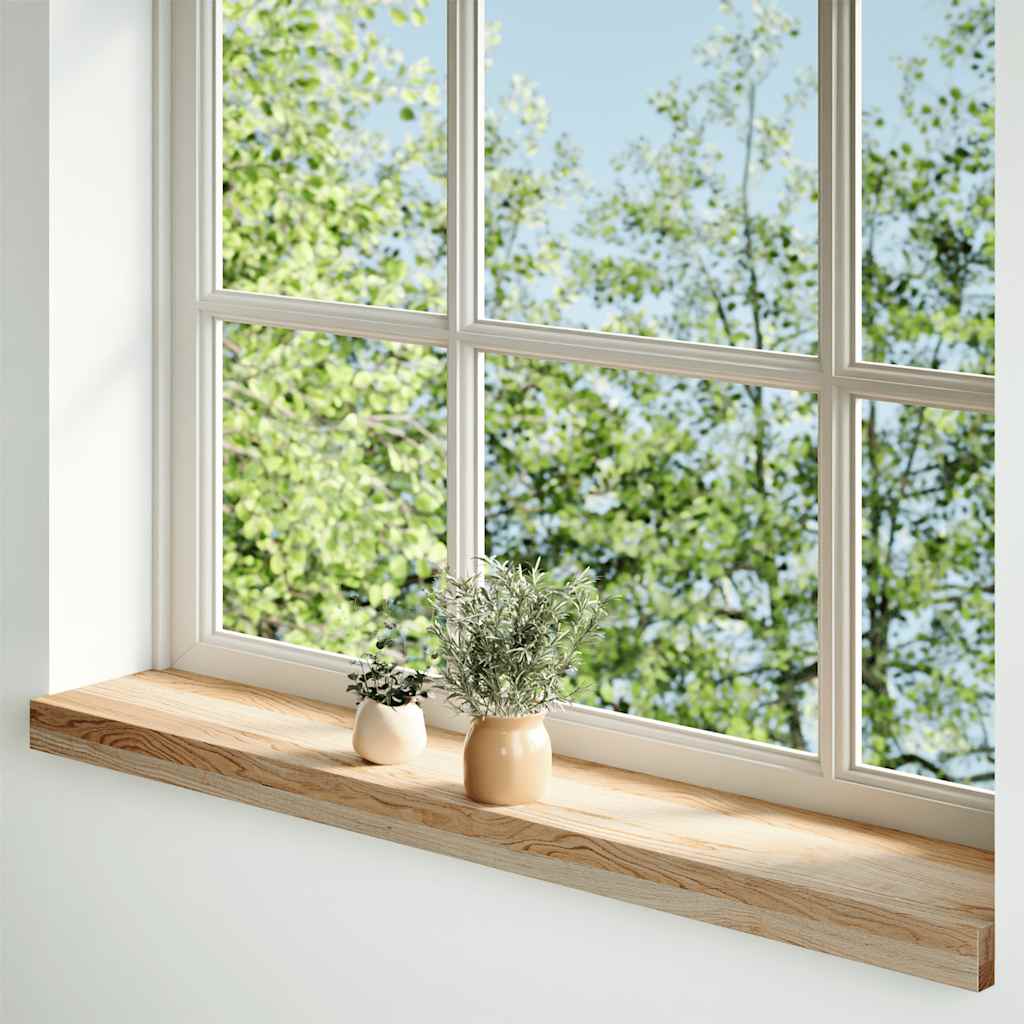 vidaXL Pervaz 2 buc lemn masiv de stejar netratat 80x15x2 cm