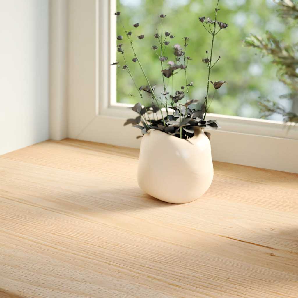 Thumbnail - vidaXL Fensterbänke 2 Stk. Unbehandelt 80x20x2 cm Massivholz Eiche