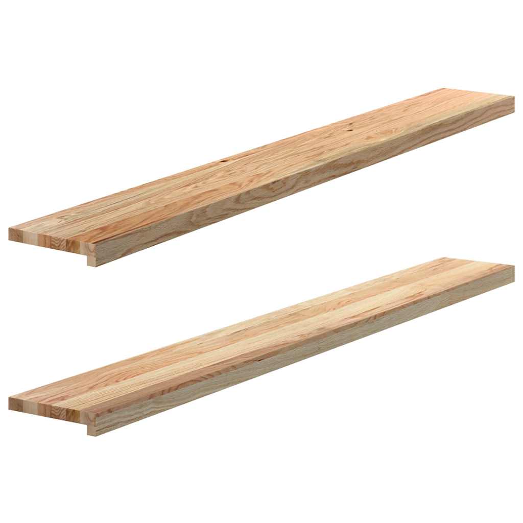 vidaXL Vinduskarmer 2 stk ubehandlet 160x20x2 cm heltre eik
