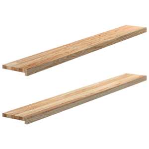 Okenní parapety 2 ks neošetřené 70x15x2cm masivní dubové dřevo - obrázek 1