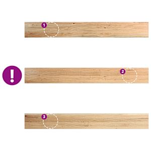 Okenní parapety 2 ks neošetřené 70x15x2cm masivní dubové dřevo - obrázek 7