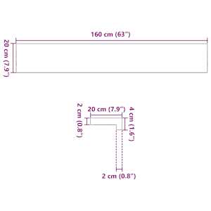 Okenní parapety 2 ks neošetřené 70x15x2cm masivní dubové dřevo - obrázek 10