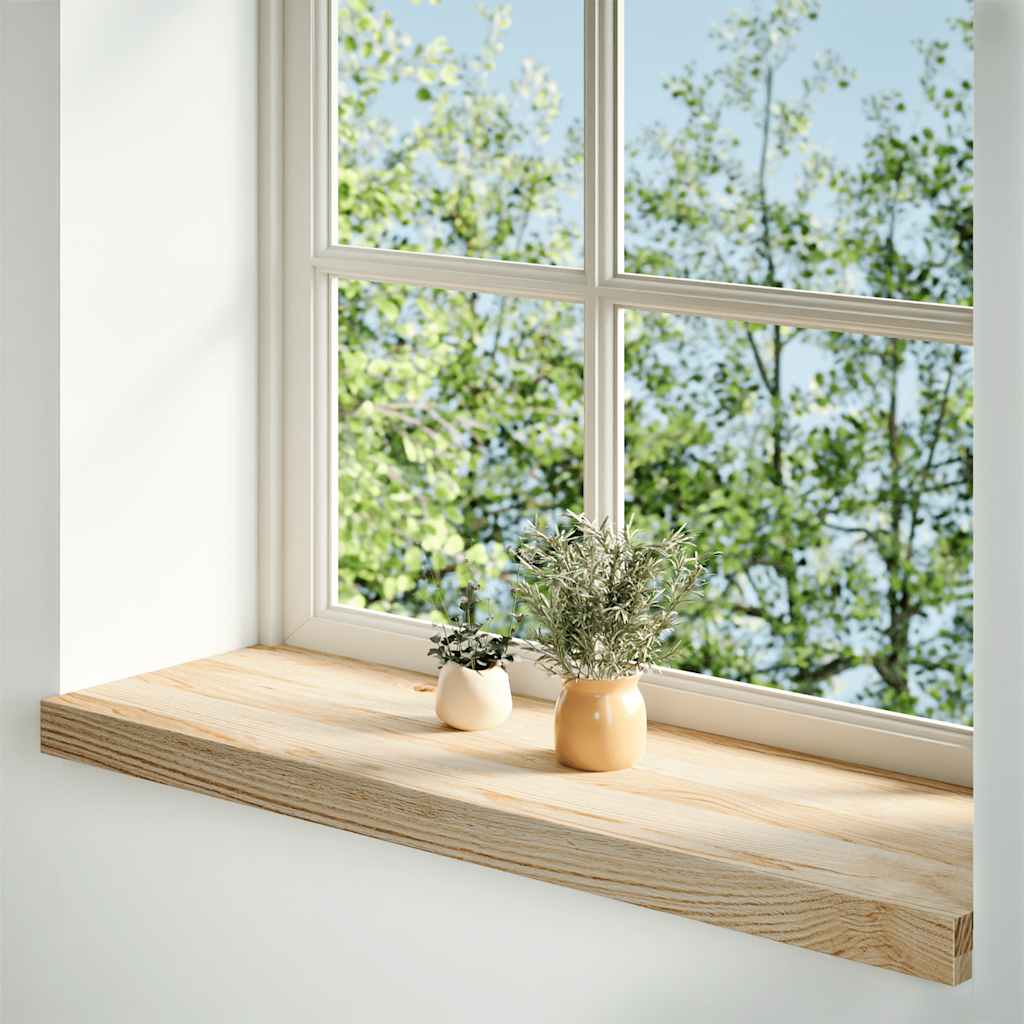 Vindueskarme i massivt egetræ - 2 stk ubehandlede, 70 × 25 × 2 cm