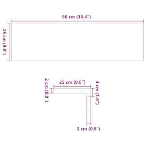 Okenní parapety 2 ks neošetřené 90x25x2cm masivní dubové dřevo - obrázek 10