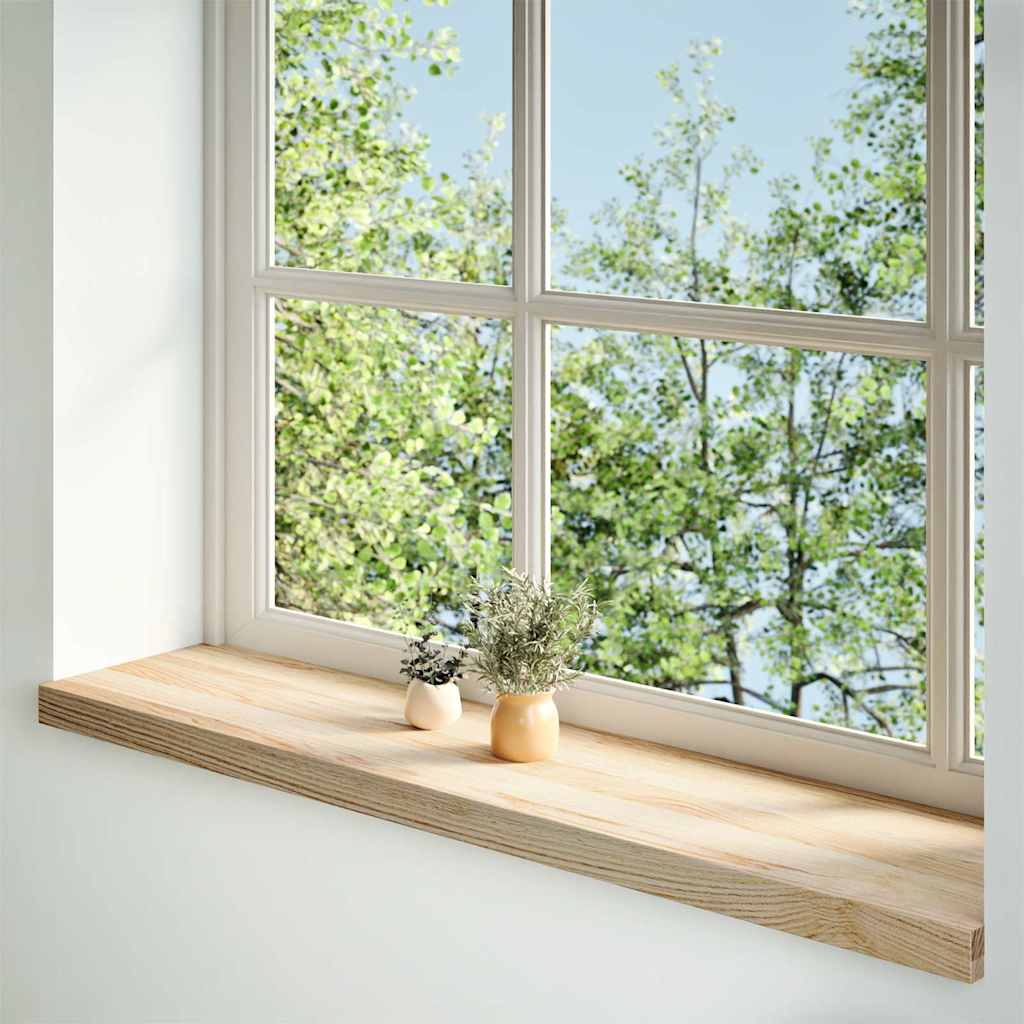 vidaXL Pervaz 2 buc lemn masiv de stejar netratat 110x25x2 cm