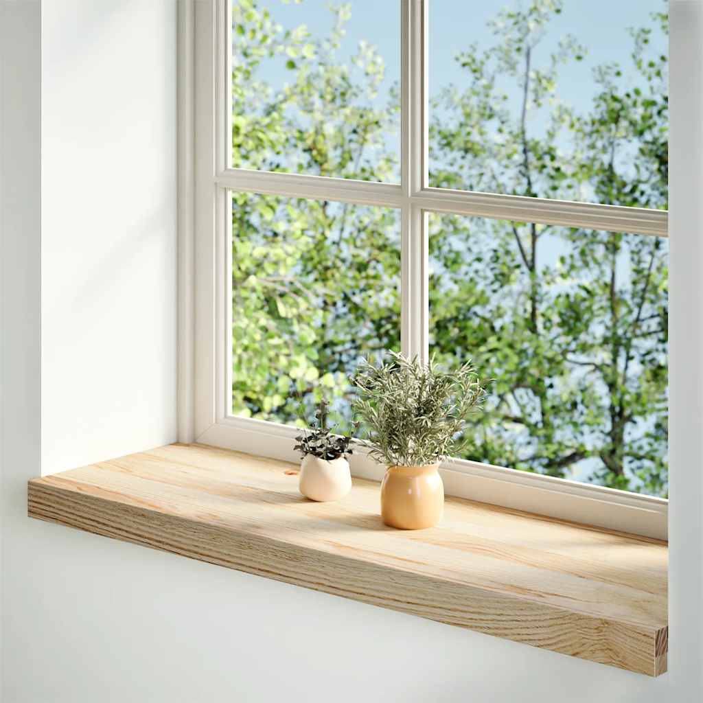 Thumbnail - vidaXL Fensterbänke 2 Stk. Unbehandelt 70x30x2 cm Massivholz Eiche