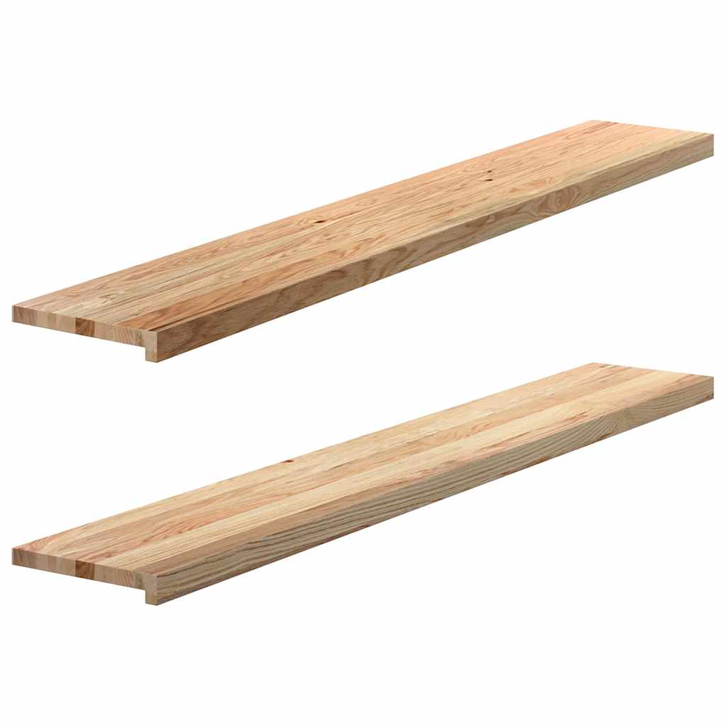vidaXL Vinduskarmer 2 stk ubehandlet 160x30x2 cm heltre eik