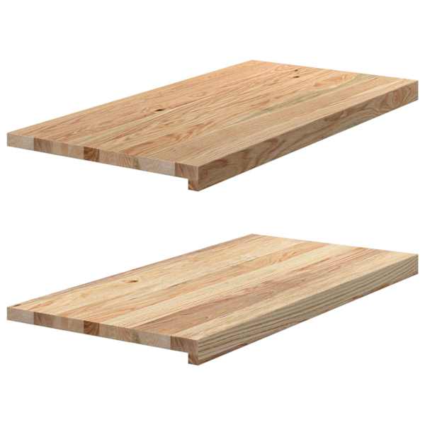 vidaXL aknalauad 2 tk, 80 x 40 x 2 cm, t&ouml;&ouml;tlemata tammepuit