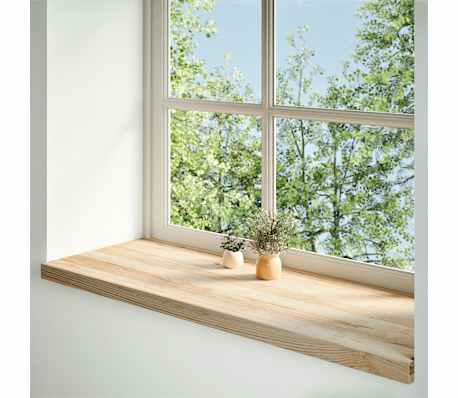 vidaXL Περβάζια παραθύρων 2 τεμ. 110x40x2 εκ. Ακατέργαστο Μασίφ Δρυός
