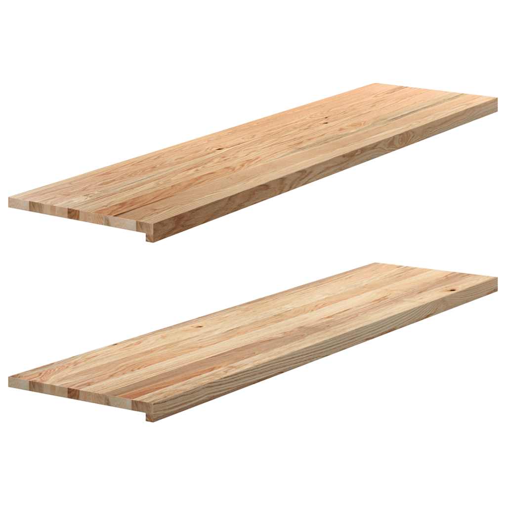 vidaXL Vinduskarmer 2 stk ubehandlet 160x40x2 cm heltre eik