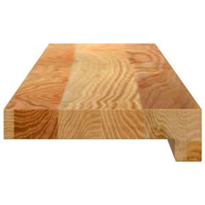 Okenní parapety 2ks světle hnědé 70x15x2cm masivní dubové dřevo - obrázek 5