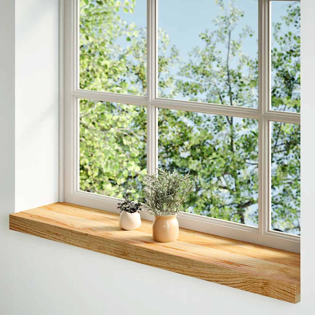 Thumbnail - vidaXL Fensterbänke 2 Stk. Hellbraun 70x20x2 cm Massivholz Eiche