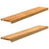 vidaXL aknalauad 2 tk, helepruun, 110 x 20 x 2 cm, toekas tammepuit
