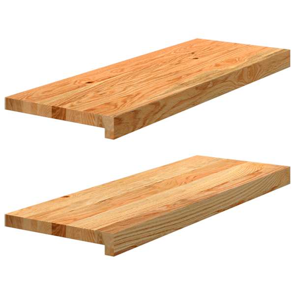 vidaXL aknalauad 2 tk, helepruun, 70 x 25 x 2 cm, toekas tammepuit