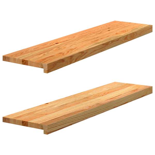 vidaXL aknalauad 2 tk, helepruun, 100 x 25 x 2 cm, toekas tammepuit
